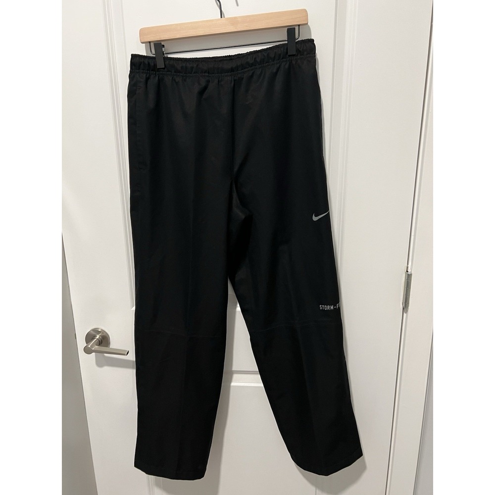 Nike Golf‎ Pants Mens S Black Storm Fit Rain Waterproof Golf Golfing Ankle Zip